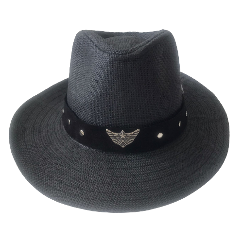 Sombrero Black Wings ala media negro