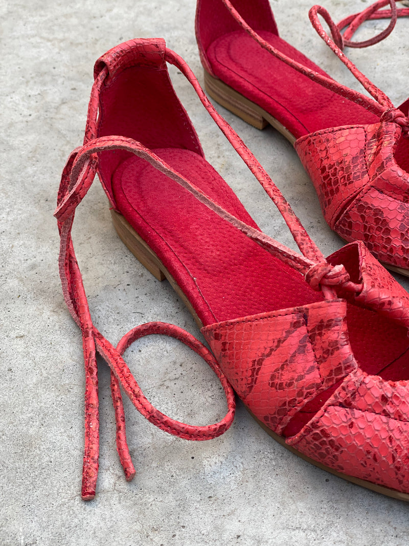 Sandalias midi Filippa rouge