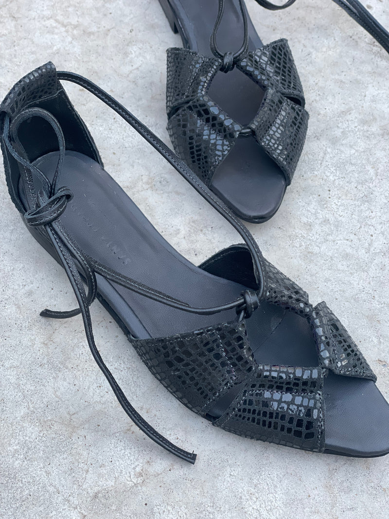 Sandalias midi Filippa negro