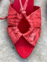 Sandalias midi Filippa rouge