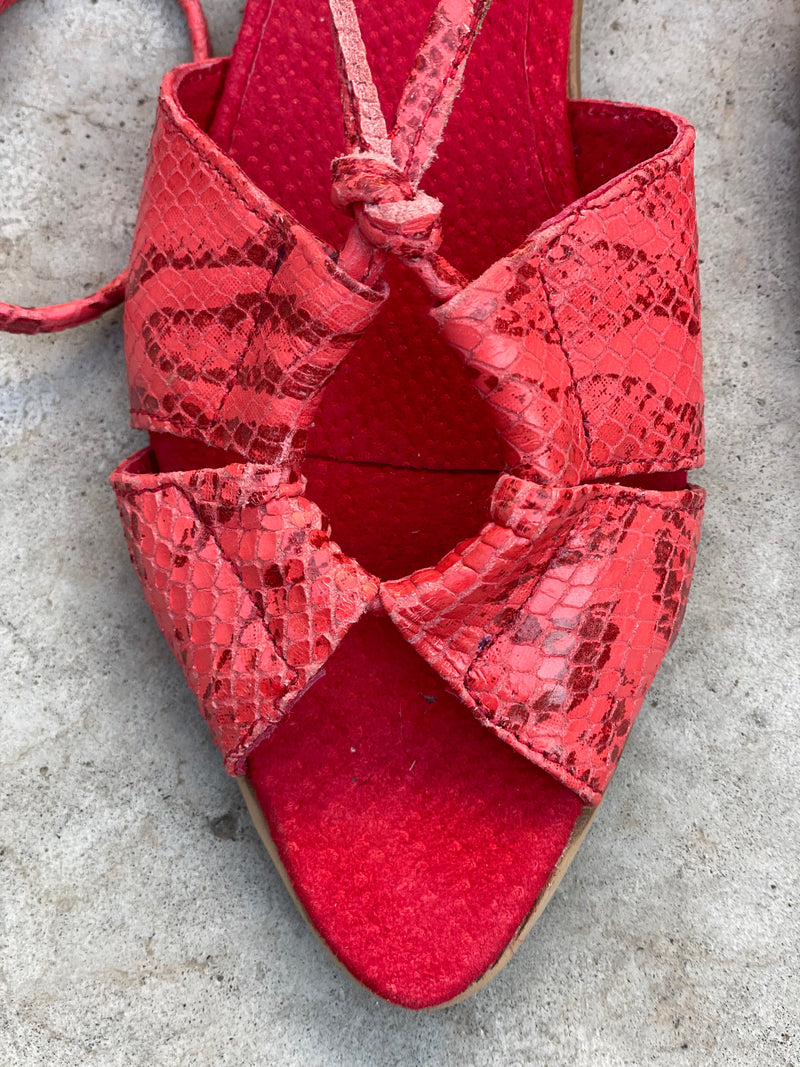 Sandalias midi Filippa rouge