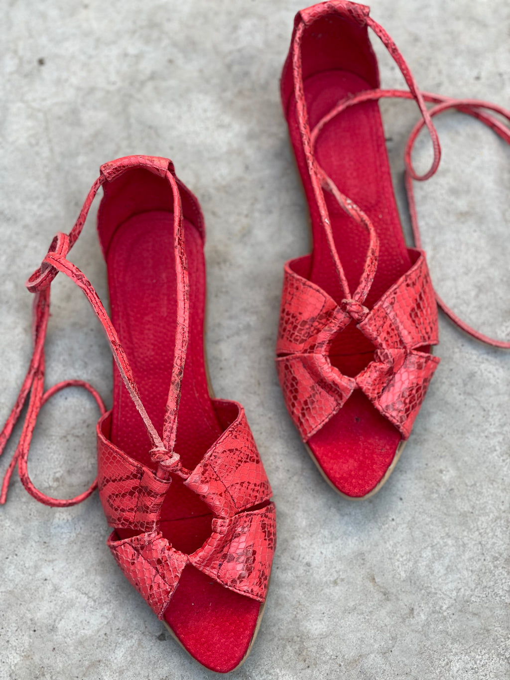 Sandalias midi Filippa rouge