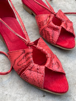 Sandalias midi Filippa rouge