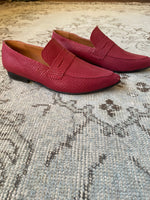 Mocasín Jacinta cuero burgundy