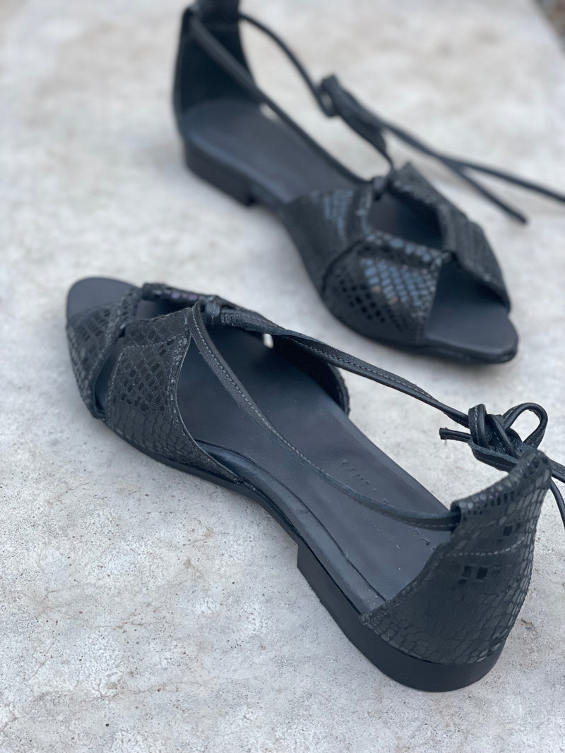 Sandalias midi Filippa negro