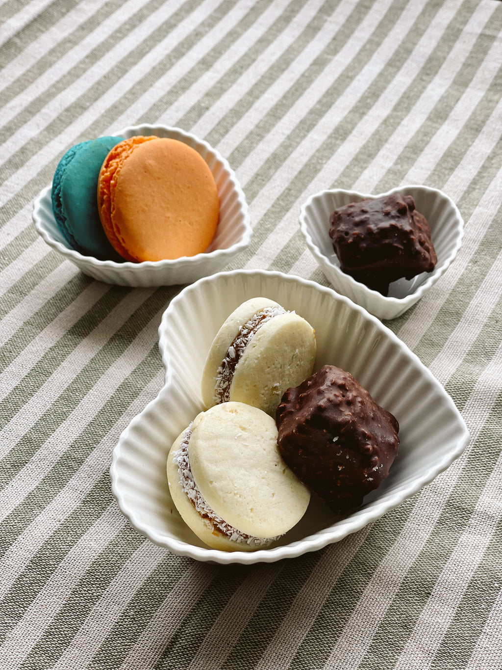 Set de 3 pocillos corazón