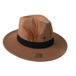 Sombrero paño Tiziana camel